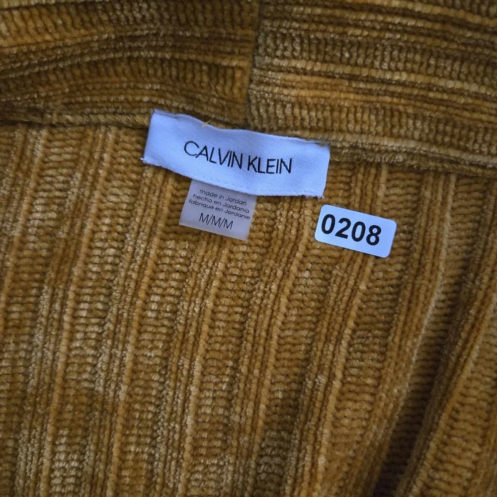 Gold chenille cropped sweater cardigan - Picture 5 of 7